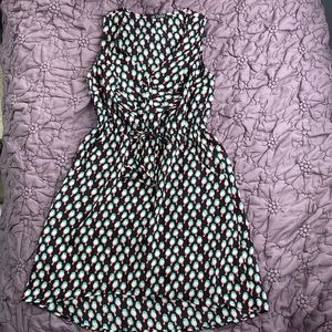Bird pattern dress